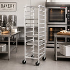 Thumbnail image #2 for Channel Manufacturing 516AP3 6-Platter Aluminum End-Load Rack, Welded, 10.5-Inch Platters, 5-Inch Spacing, Swivel Casters