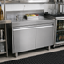 Thumbnail image #2 for Choice by Glastender 30-Inch Wide x 24-Inch Deep Underbar Drainboard Cabinet Base with Hinged Doors