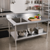 Thumbnail image #2 for John Boos Stainless Steel Prep Work Table with Sink, 72