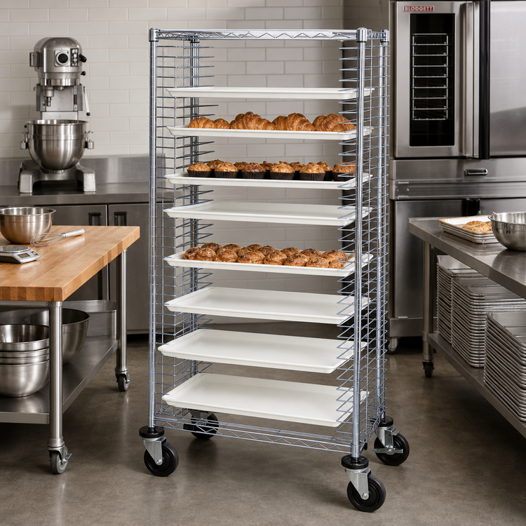 Product image #2 for Quantum Mobile Conductive Side-Loading Full-Size Tray Cart, 39-Tray Capacity