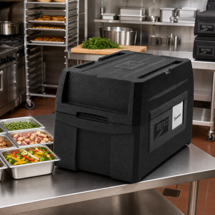 Product image #2 for Metro Mightylite BigBoy 5-Pan Top-Load Insulated Food Carrier, Black