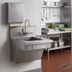 Thumbnail image #2 for Eagle Group ADA Wall-Mount Stainless Steel Hand Wash Sink with 14 x 16 x 5-Inch Bowl, Faucet, Soap Dispenser, and Paper Towel Dispenser