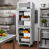Thumbnail image #2 for Turbo Air PRO Series One-Section Pass-Thru Reach-In Refrigerator with Glass Front and Solid Rear Half Doors