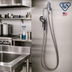Thumbnail image #2 for T&S Brass B-0600 Wall-Mount Swivel Pot Filler Faucet with 68-Inch Flexible Stainless Steel Hose