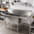 Thumbnail image #2 for John Boos Pro-Bowl 2-Compartment Stainless Steel Sink with Right Drainboard, 30 x 24 x 14 Inch Bowls