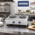 Thumbnail image #2 for Imperial 24-Inch Electric Countertop Hot Plate with 2 Round Plate Elements and Solid Top