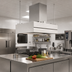 Thumbnail image #3 for Avtec SimpleSpec Type I Island-Style Square Display Cooking Hood, 48 x 48 x 24 Inches, 201 Stainless Steel