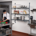 Thumbnail image #2 for Quantum Cantilever 3-Shelf Wall-Mount Wire Shelving Starter Kit, Gray Epoxy