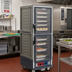 Thumbnail image #2 for Metro C5 3 Series Full Height Mobile Heated Holding & Proofing Cabinet with Gray Insulation Armour, Dutch Clear Doors, and Fixed Wire Slides