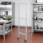 Thumbnail image #2 for Fermod Fermostock 64316-R1 Mobile Shelving Upright, 71-Inch High x 22-Inch Deep, Anodized Aluminum, Tool-Free Assembly
