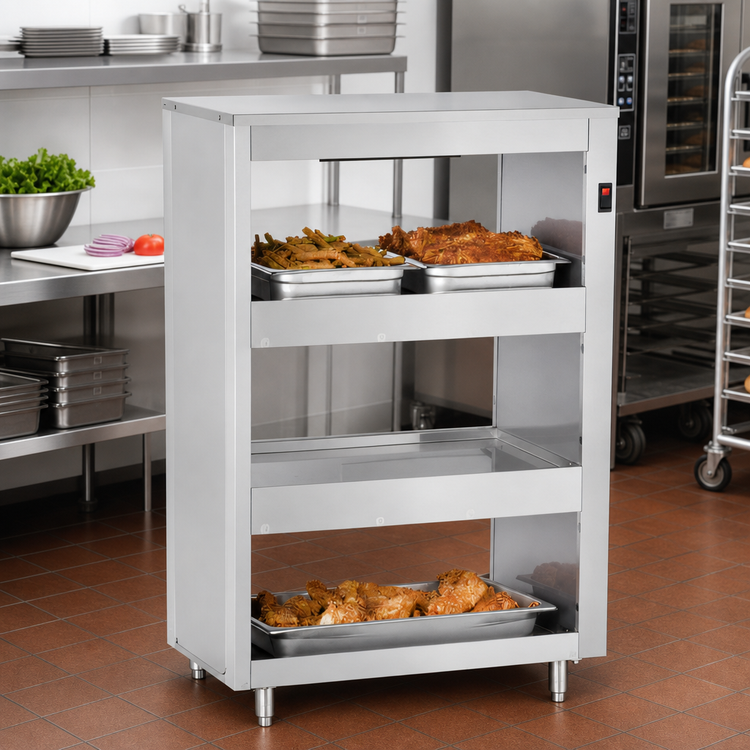 Product image #3 for Infrared Heated 3-Tier Holding Shelf for (3) 12 x 20 Pans