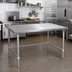 Thumbnail image #2 for John Boos Stallion 72-Inch x 36-Inch Stainless Steel Flat Top Work Table with Safety Edge