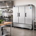 Thumbnail image #2 for Everest Refrigeration 3-Section Dual Temperature Reach-In Refrigerator/Freezer Combo, Bottom Mount, Stainless Steel