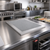 Thumbnail image #2 for Hatco 2-Pan Heated Well Cover with Swanstone Simulated Stone Inset, Gray Granite