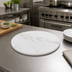 Thumbnail image #2 for American Metalcraft Naturals 14-Inch Round Melamine Serving Board, White Marble Pattern