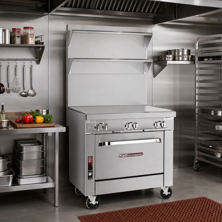 Product image #2 for Southbend Platinum Heavy Duty 32-Inch Modular Solid Top Spreader Plate, Stainless Steel