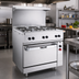 Thumbnail image #3 for Vulcan 36-Inch Electric Restaurant Range with 2 French Hotplates, 2 Hot Tops, and Oversized Oven