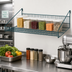 Thumbnail image #2 for Quantum Store Grid 36-Inch x 18-Inch Green Epoxy Antimicrobial Wire Shelf with Retaining Front Edge