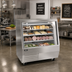 Thumbnail image #2 for Omcan USA 50-Inch Full-Service Refrigerated Deli Display Case, Floor Model, Square Glass Front, Bottom-Mount Self-Contained