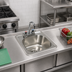 Thumbnail image #2 for BK Resources 15-Inch x 15-Inch Drop-In One-Compartment Stainless Steel Sink Kit with Lead-Free Faucet and Basket Drain