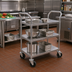 Thumbnail image #2 for Advance Tabco Three-Shelf Stainless Steel Utility Cart with Casters