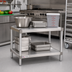 Thumbnail image #2 for New Age Stationary Modular Aluminum Equipment Stand with 2 Adjustable Solid Shelves, 42 x 15 x 24 Inches