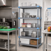 Thumbnail image #2 for Quantum Millenia 36 Inch W x 21 Inch D x 86 Inch H Gray Polymer Shelving Starter Unit