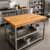 Thumbnail image #2 for John Boos Appalachian Blended Edge Grain Red Oak Island Countertop, 60 x 30 x 1-1/2 Inch, Varnique Finish