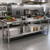 Thumbnail image #2 for Klinger's Trading Stainless Steel Undershelf for 96-Inch x 30-Inch Work Table