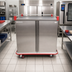 Thumbnail image #2 for Carter-Hoffmann Performance Series 32-Tray Two-Door Stainless Steel Patient Tray Cart