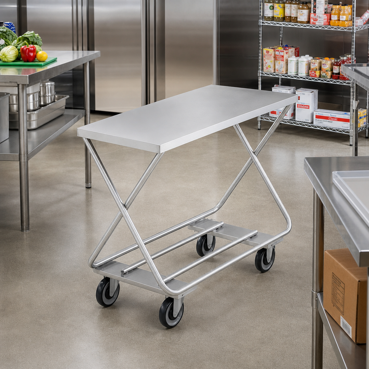 Product image #3 for Channel Manufacturing STKG100 Galvanized Stocking / Marking Truck with Chrome Construction, 17 x 40 x 32 Inches