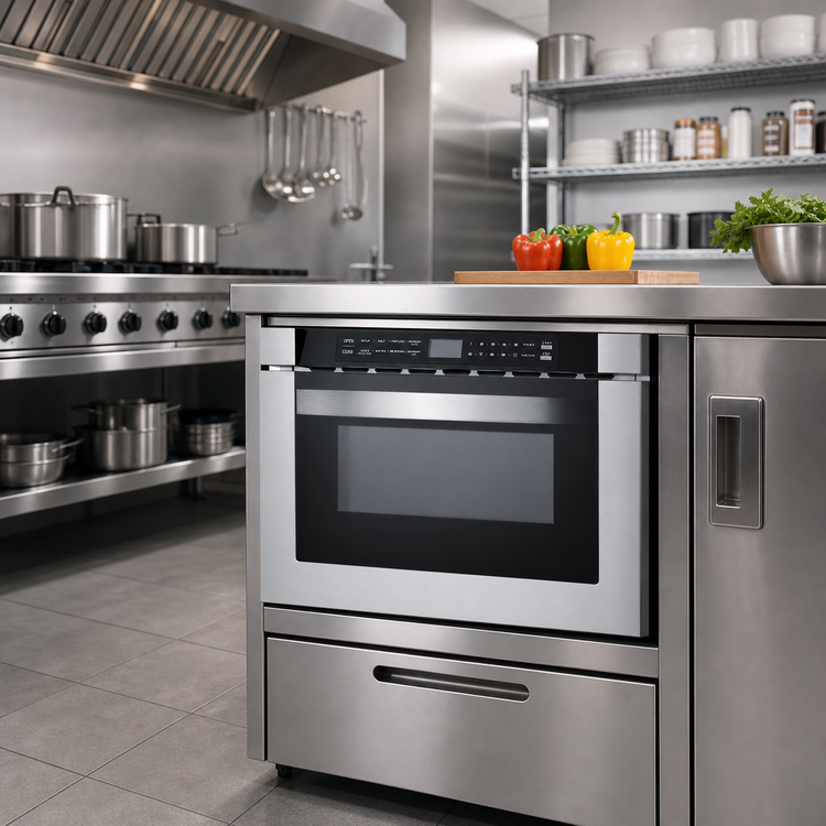Product image #3 for Summit Commercial 24-Inch Built-In Drawer Microwave Oven, 1.2 Cu. Ft., 115V