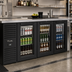 Thumbnail image #2 for True Premier Bar 84-Inch Three-Section Refrigerated Back Bar Cooler with Glass Doors