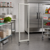 Thumbnail image #2 for Cambro Camshelving Premium Series Mobile Post Kit with Rigid Casters, 18-Inch Wide x 67-1/4-Inch High, Speckled Gray