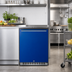 Thumbnail image #3 for Summit Appliance 24-Inch ADA Compliant Undercounter All-Refrigerator with Cobalt Blue Door, Frost-Free, 4.8 Cu. Ft.