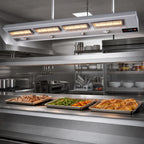 Thumbnail image #2 for Hatco Ultra-Glo® UGAL-18D3 18-Inch Lighted Infrared Strip Heater, Double Ceramic Tile, Aluminum Housing, 3-Inch Spacer
