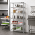 Thumbnail image #2 for Eagle Group 5-Tier Stainless Steel Finish Wire Starter Shelving Unit, 36 x 18 x 74 Inches