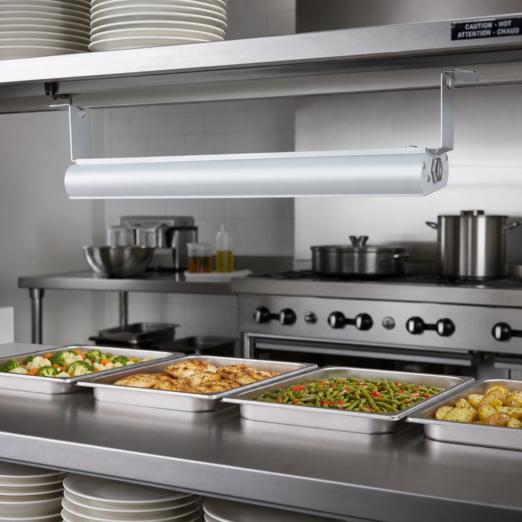 Product image #2 for Vollrath 54-Inch Low Profile Unlighted Strip Heat Lamp, Aluminum Housing, 208V