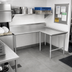 Thumbnail image #2 for John Boos Pro-Bowl L-Shaped Island Clean Dishtable, 60