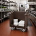 Thumbnail image #3 for Cambro Tray & Dish Cart Only, Dark Brown, 38-1/8 x 22-1/4 x 34-1/4, 6-Inch Swivel Casters
