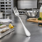Thumbnail image #3 for Winco Deluxe Pearl 0036-07 5-3/8-Inch 18/8 Stainless Steel Extra Heavyweight Oyster Fork, Mirror Finish Case of 25