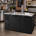 Thumbnail image #2 for True Premier Bar 60-Inch Two-Section Refrigerated Draft Bar Cooler with Stainless Steel Countertop and Single-Faucet Beer Column