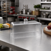 Thumbnail image #3 for American Metalcraft Rectangular Clear Polycarbonate Dome Cover, 13-1/2 Inch Long