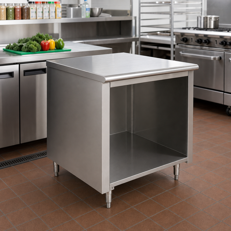 Product image #2 for Advance Tabco Special Value Series 36-Inch W x 24-Inch D Flat Top Open Base Stainless Steel Work Table