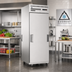 Thumbnail image #2 for Everest Refrigeration ESPT-1S-1S One-Section Pass-Thru Reach-In Refrigerator, 23 Cu. Ft., 29-1/4 Inch Wide, Solid Front/Rear, Top-Mounted Compressor