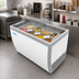 Thumbnail image #2 for KoolMore 50-Inch 8-Tub Ice Cream Dipping Display Freezer with Sliding Glass Top, 13 Cu. Ft.