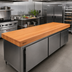 Thumbnail image #2 for Boos Block American Cherry Edge Grain Kitchen Countertop, 84 x 27 x 3 Inch, Varnique Finish