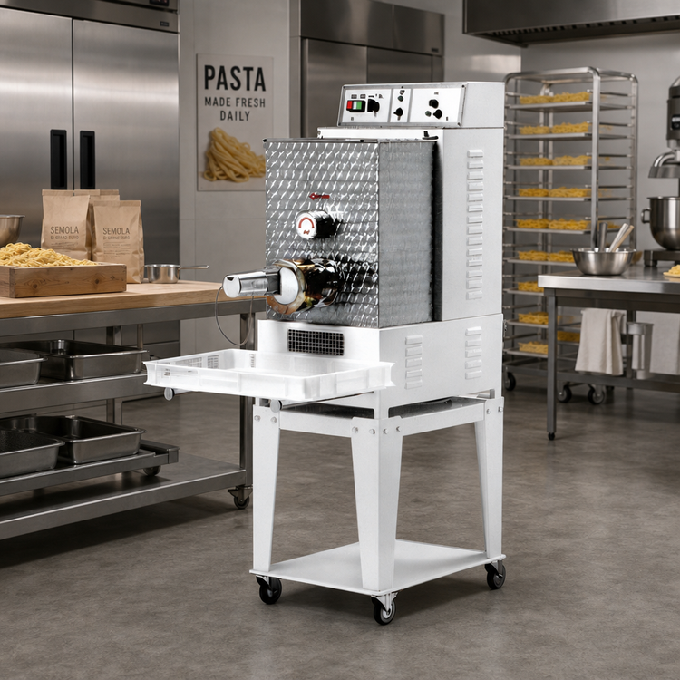 Product image #2 for Trento Avancini TR110 Floor Model Pasta Machine, 26 lb. Tank Capacity, 62 lb./Hour Output