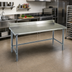 Thumbnail image #2 for Eagle Group Spec-Master 48-Inch x 30-Inch Stainless Steel Work Table with 4-1/2-Inch Backsplash