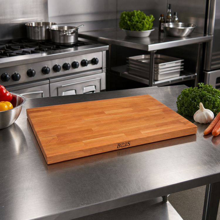 Product image #2 for Boos Block American Cherry Edge Grain Kitchen Countertop, 42 x 27 x 1-1/2 Inch, Varnique Finish
